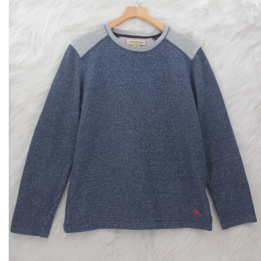 Tommy Bahama Men's Crewneck Sweatshirt Pullover Blue M Marlin Logo Loungewear